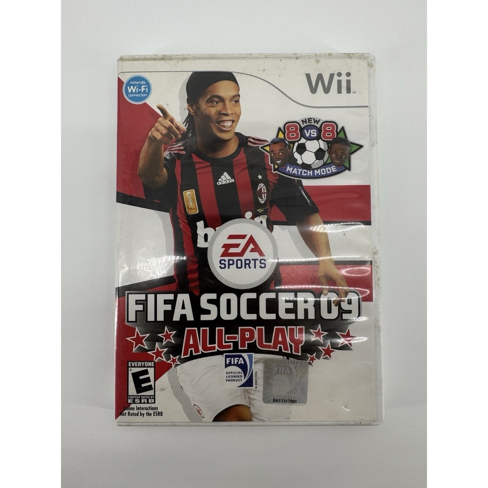 FIFA Soccer 09 All-Play Nintendo Wii Video Game With Manual EA Sports